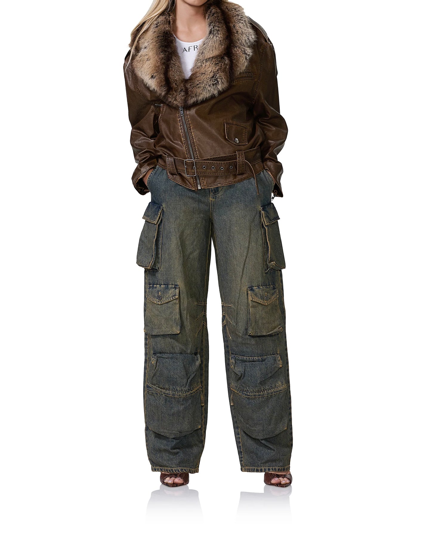 Blaise Fur Moto Jacket
