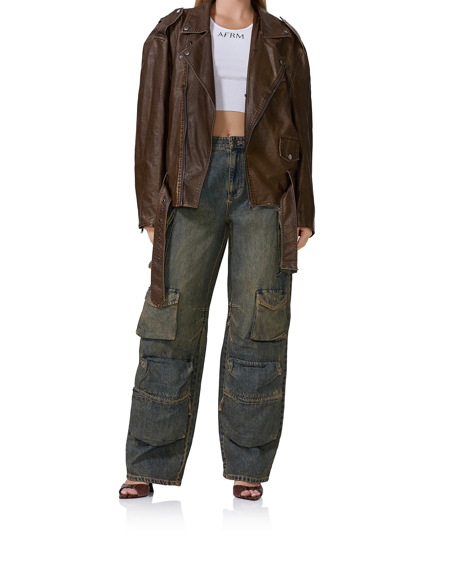 Blaise Fur Moto Jacket