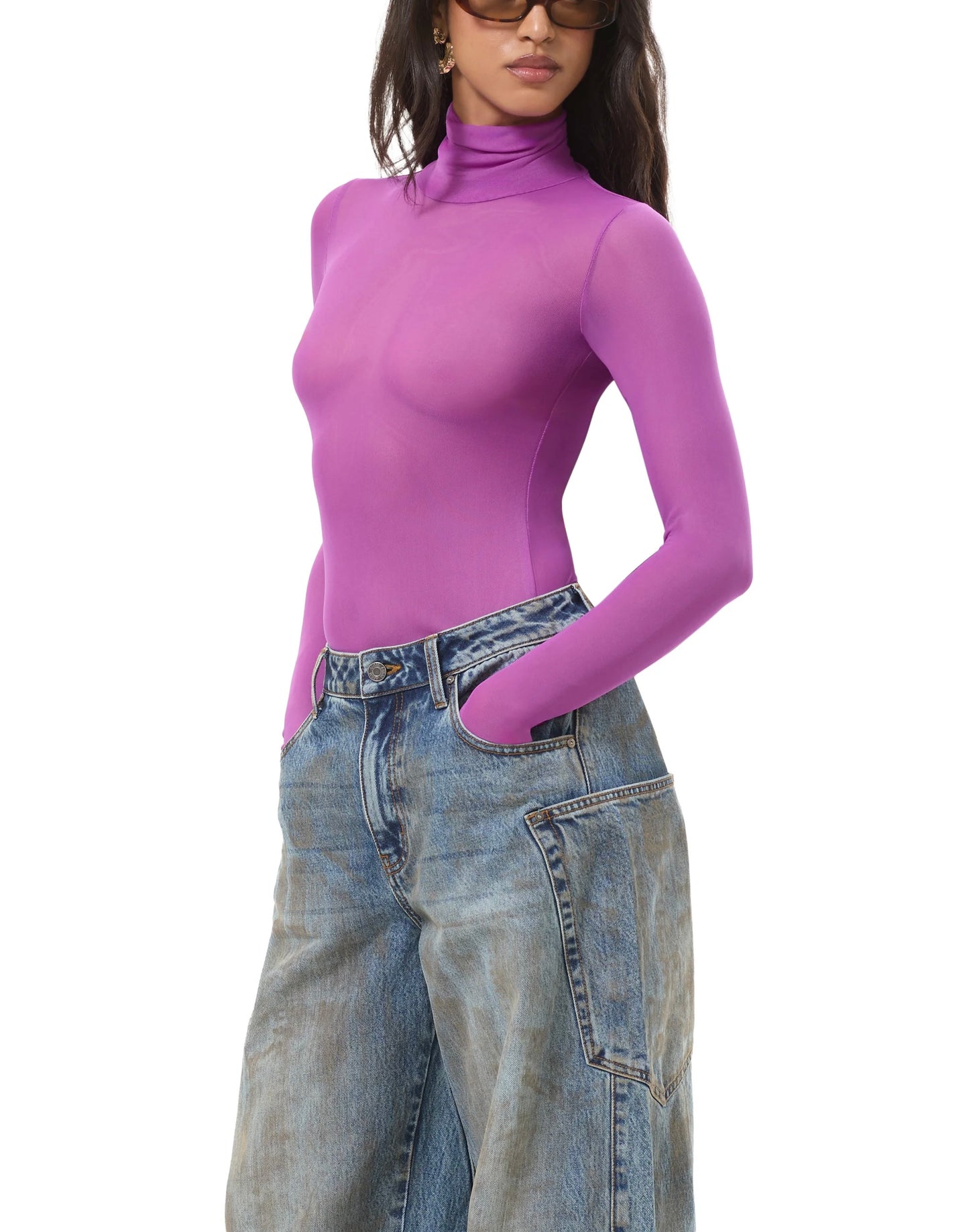 ZADIE TOP IN CACTUS FLOWER