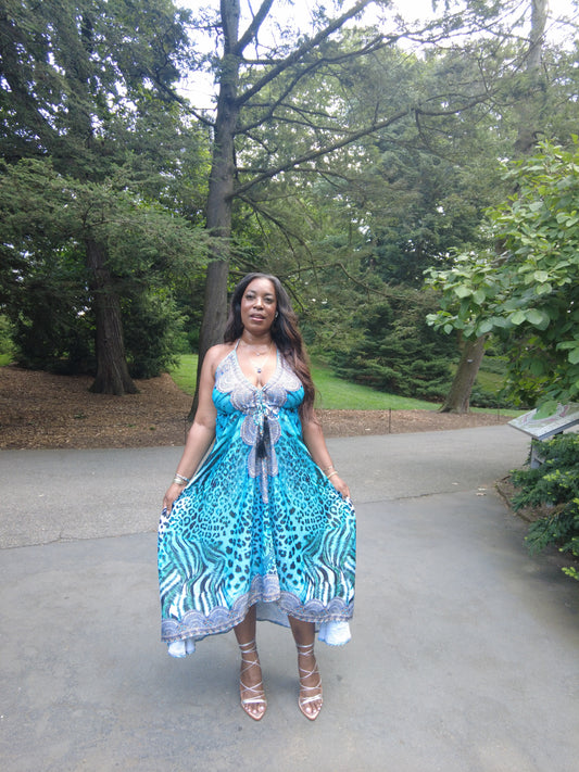 Ocean Siren Kaftan Dress